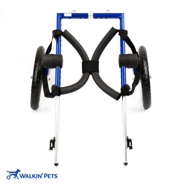 large walkin wheels dog wheelchair blue