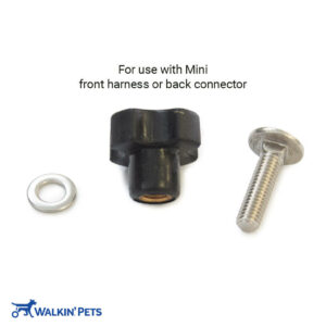 mini adjustment knob for use with mini front harness or back connector